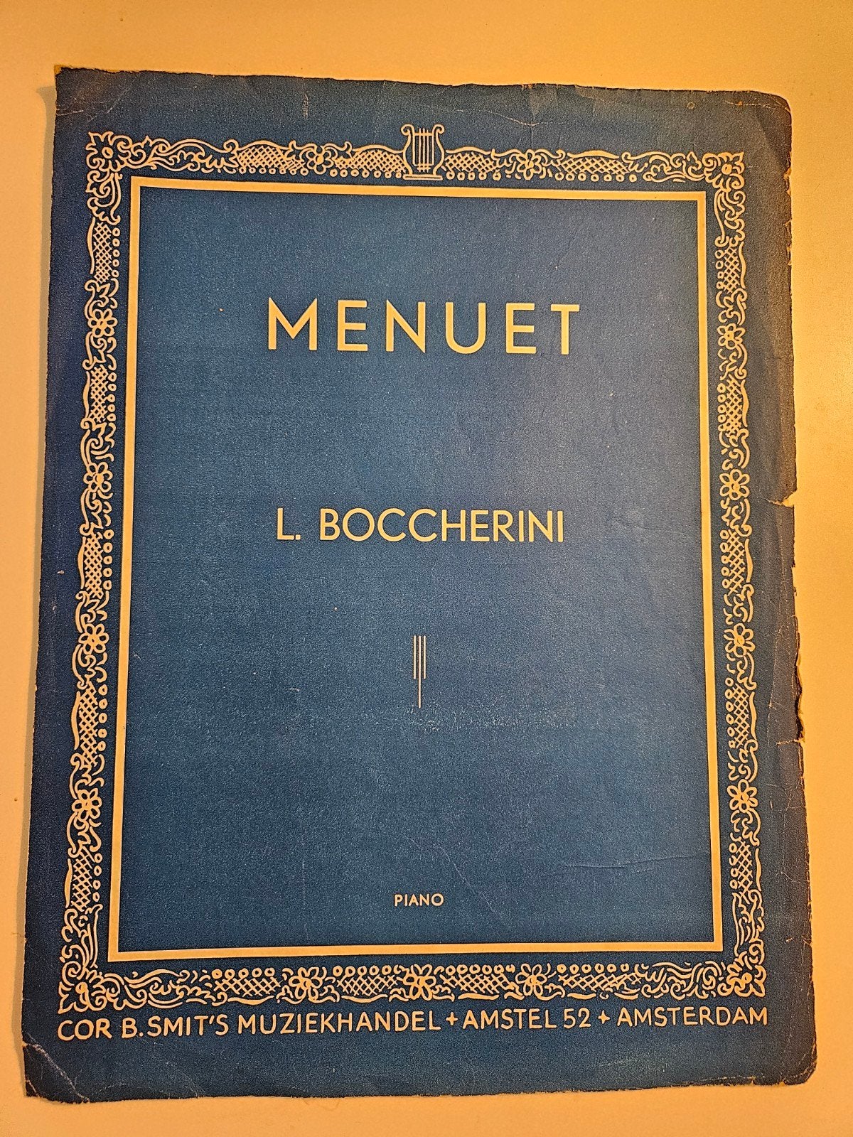 Vintage Bladmuziek – Menuet (L. Boccherini) – Piano – Cor B., Muziek en Instrumenten, Bladmuziek, Gebruikt, Klassiek, Ophalen of Verzenden