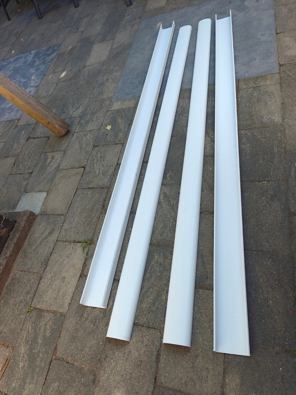 Tecnosystemi Optima leidinggoot T100 2m (102x66mm) RAL9010, Ophalen, Nieuw