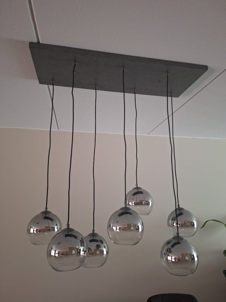 Prachtige eettafellamp, zonder bollen, Ophalen, Nieuw, E27 (groot), Metaal