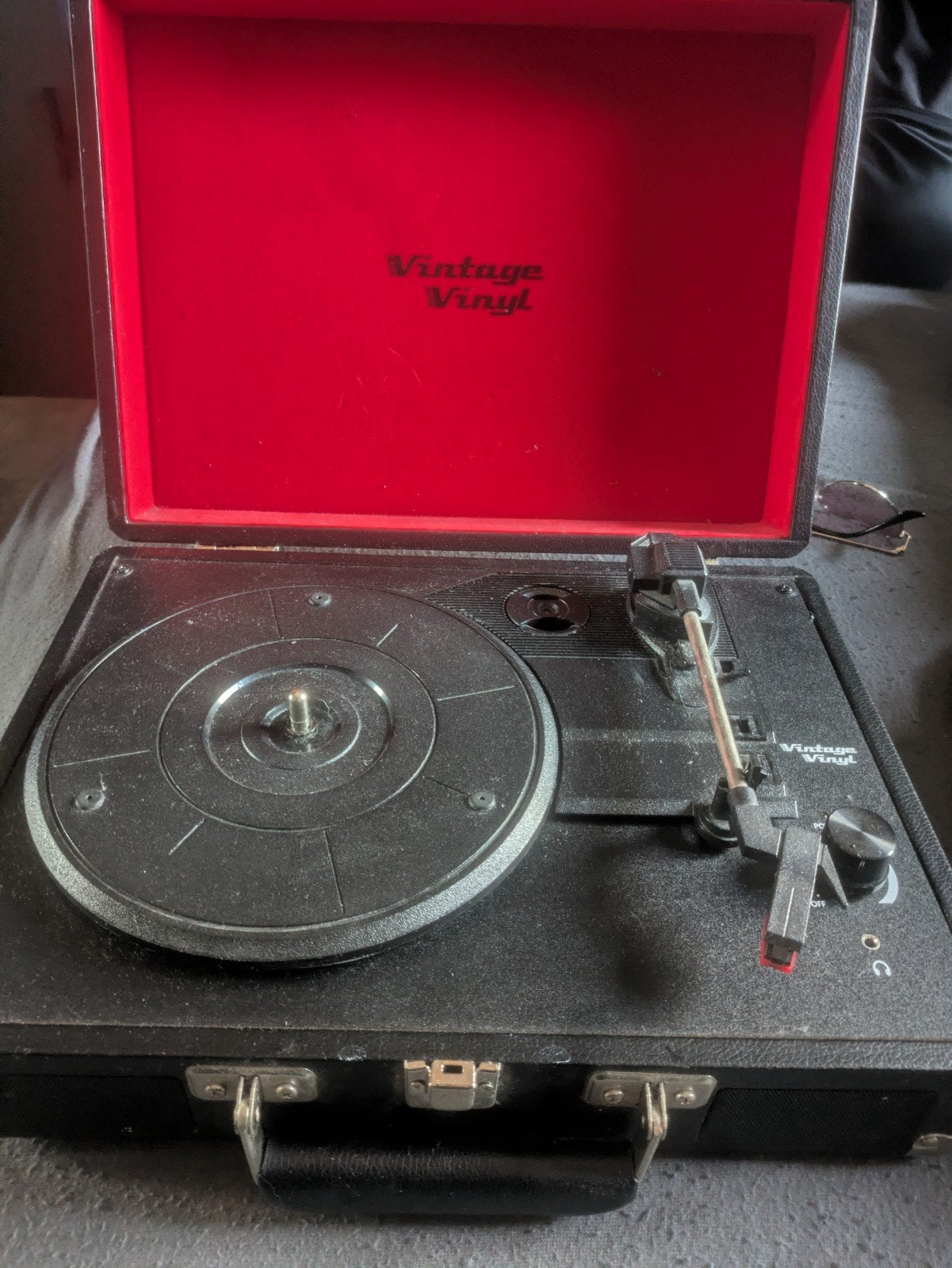 platenspeler in koffer, Gebruikt, USB-aansluiting, Platenspeler, Ophalen