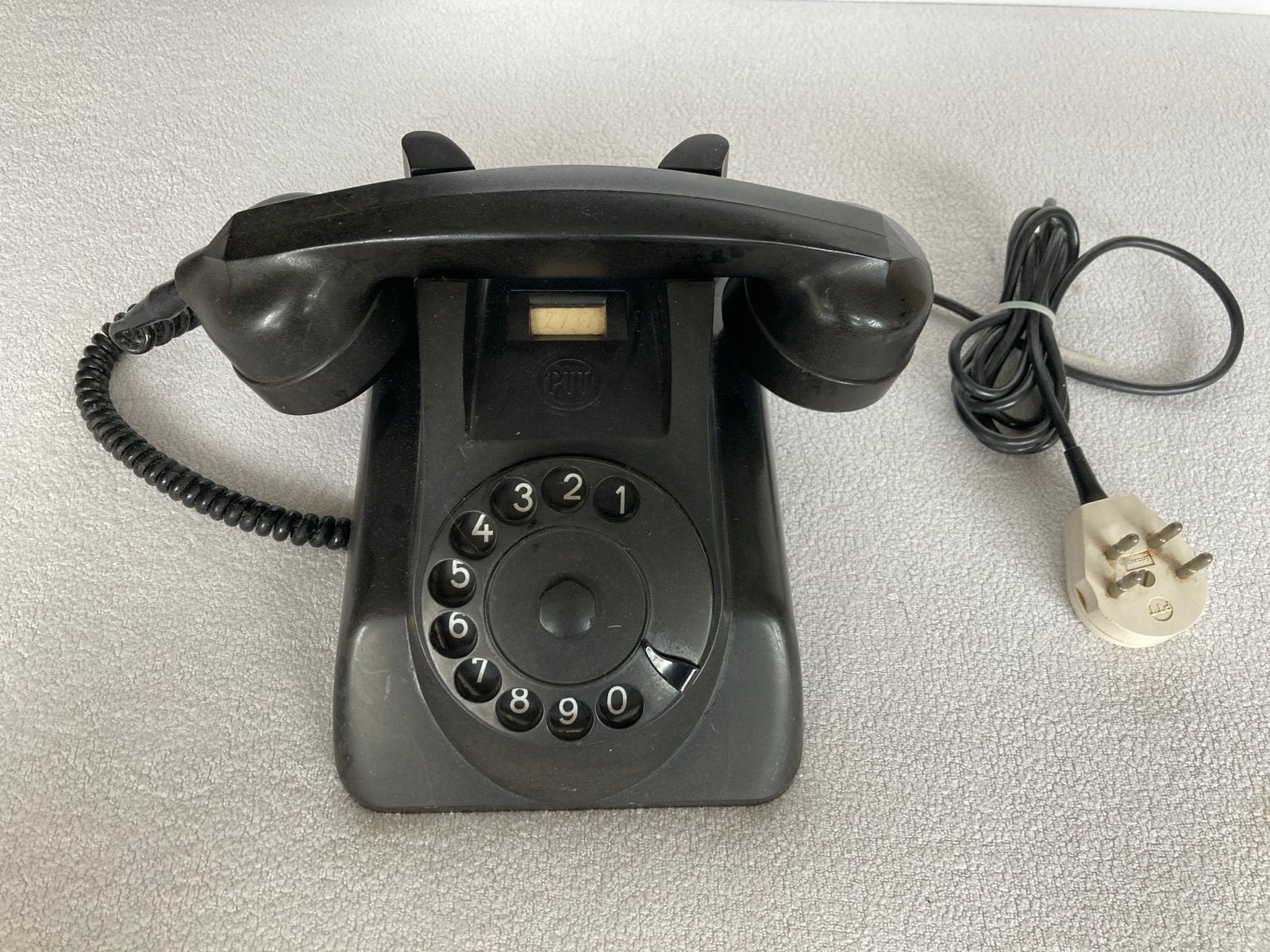 Vintage PTT Telefoon met Draaischijf - Bakeliet, Telecommunicatie, Vaste telefoons | Niet Draadloos, Ophalen, Gebruikt, Bakeliet