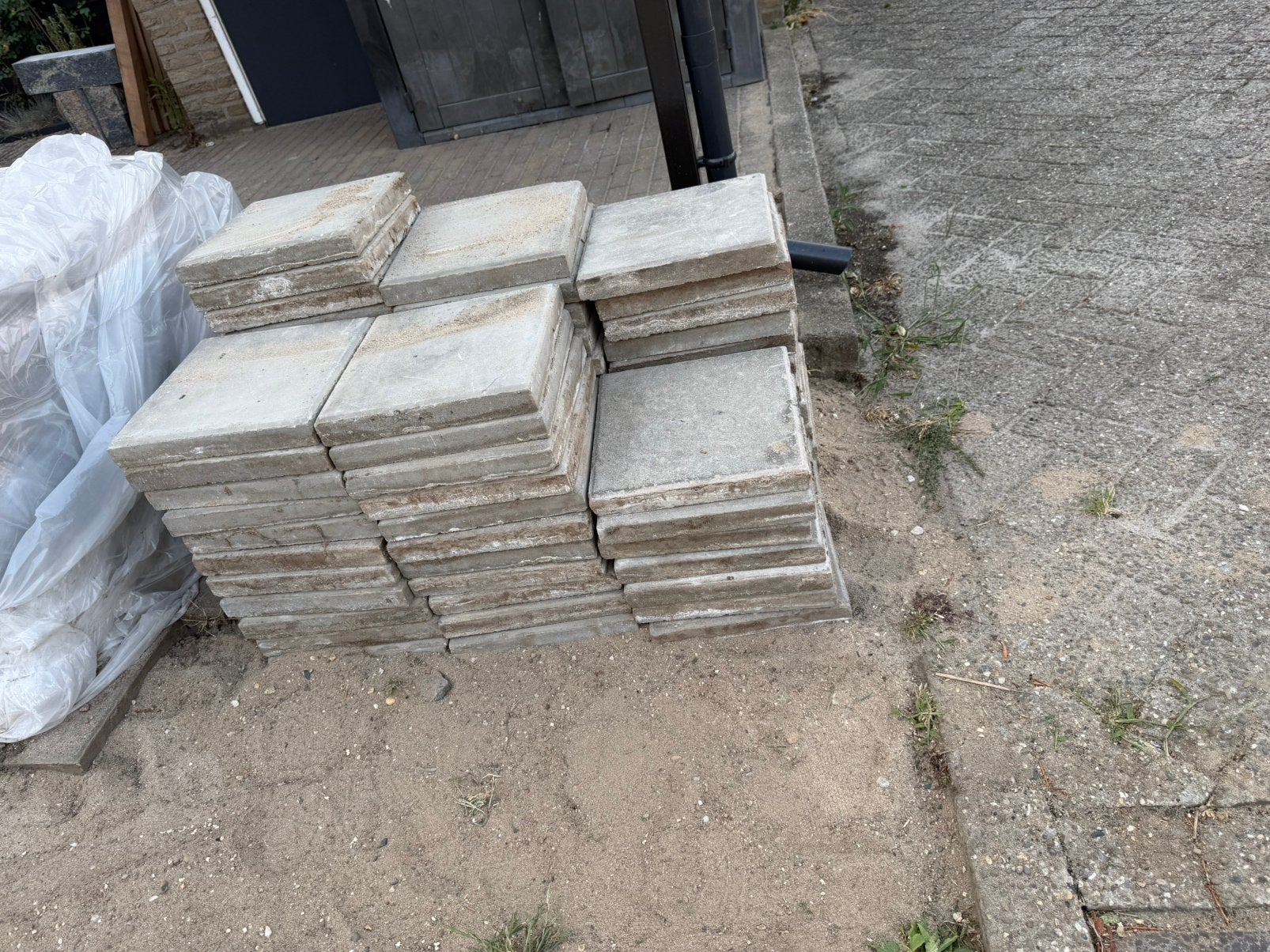 Terrastegels stoeptegels 30x30, Huis en Inrichting, Stoffering | Vloerbedekking, Ophalen, Zo goed als nieuw, Overige typen