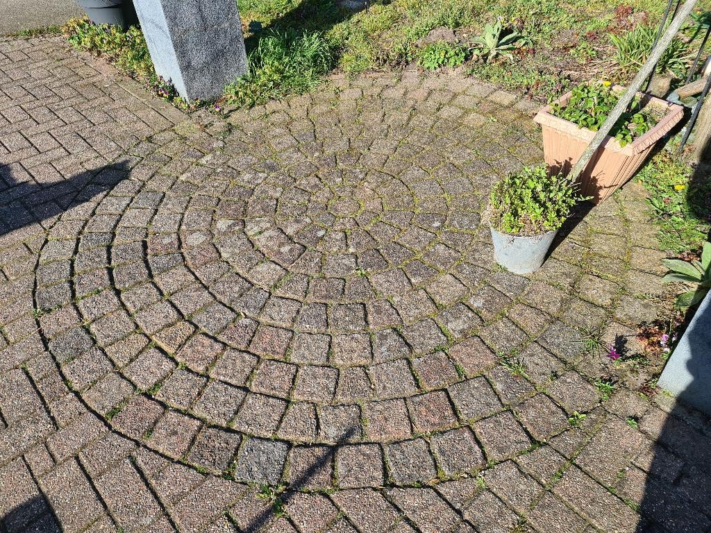 3 Ronde cirkels klinkers stenen doorsnede 165, 190 en 240, Ophalen, Gebruikt, Klinkers, Minder dan 5 m²
