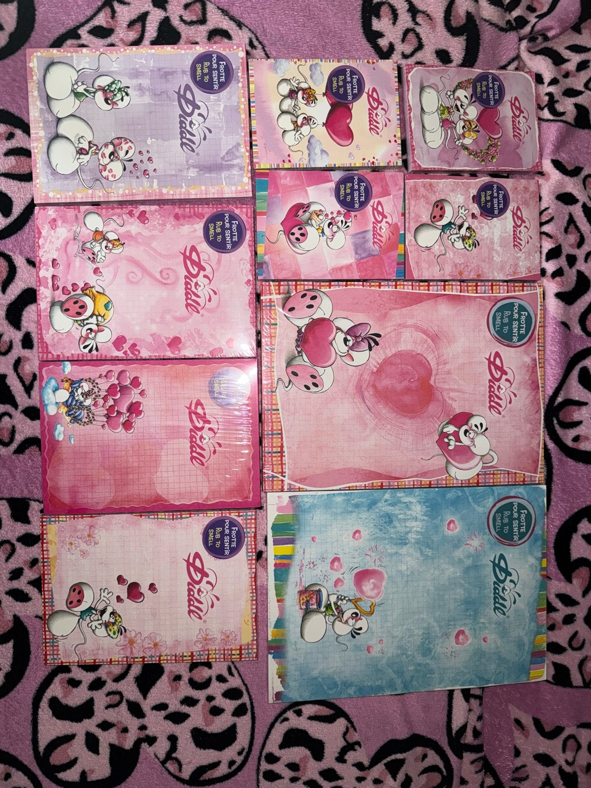 set coeur Diddl blaadjes, Verzamelen, Diddl, Ophalen of Verzenden, Diddl, Nieuw, Papier, Kaart of Schrift