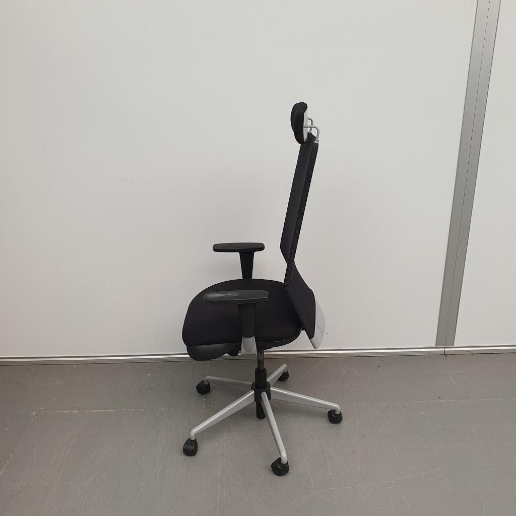 Sokon bureaustoel - zwarte stof / netweave zwarte stof, Ophalen, Gebruikt, Zwart