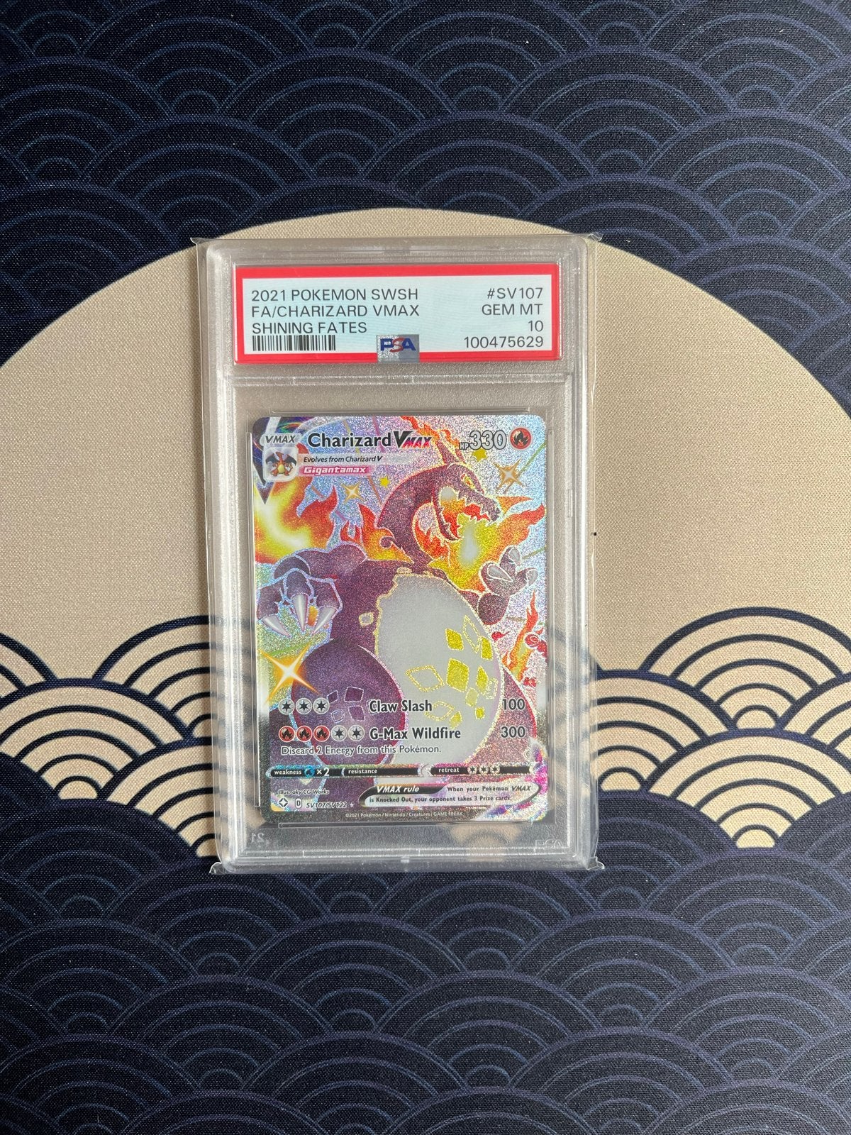 PSA 10 Charizard VMAX SWSH Shining Fates Pokémon Kaart, Ophalen of Verzenden, Nieuw, Losse kaart