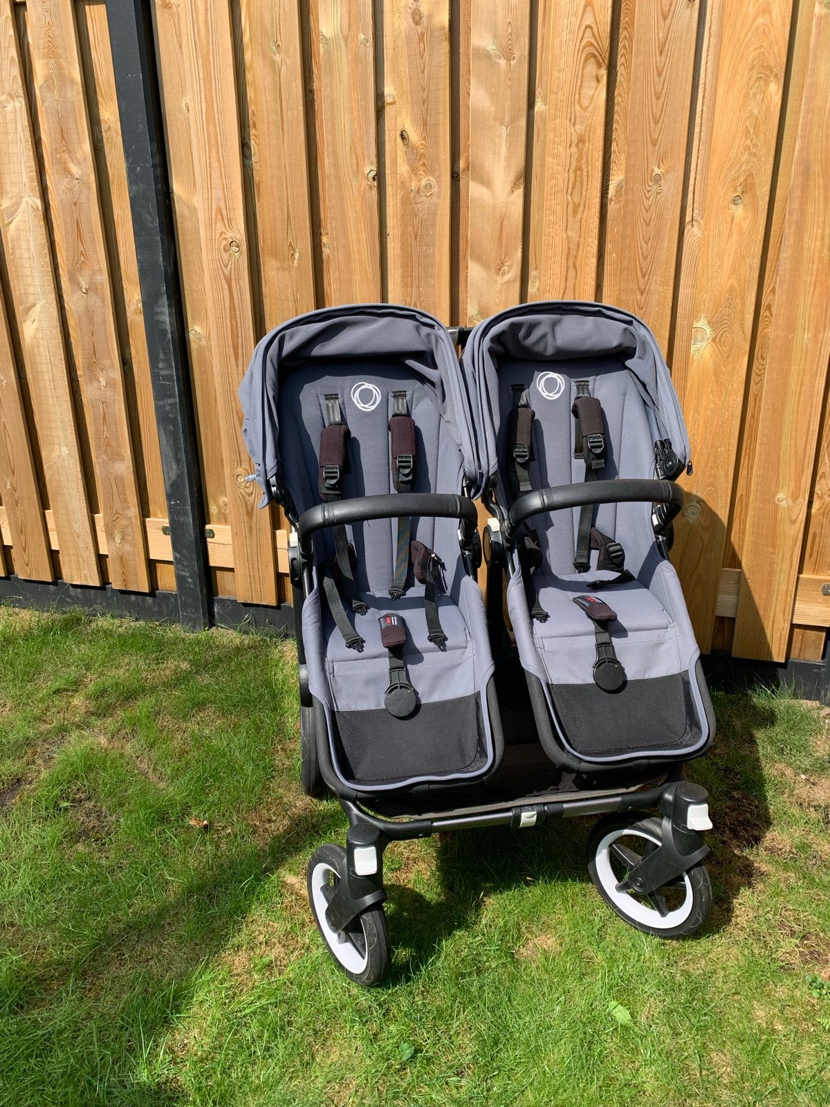 Bugaboo Donkey5 Compleet - Graphite/Stormy Blue - Twin, Zo goed als nieuw, Ophalen, Kinderwagen, Duowagen