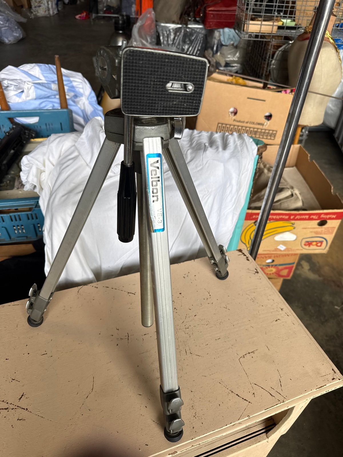 Velbon VE-3 Ministatief - Compact en Stevig, Gebruikt, Ophalen of Verzenden, Minder dan 150 cm, Ministatief
