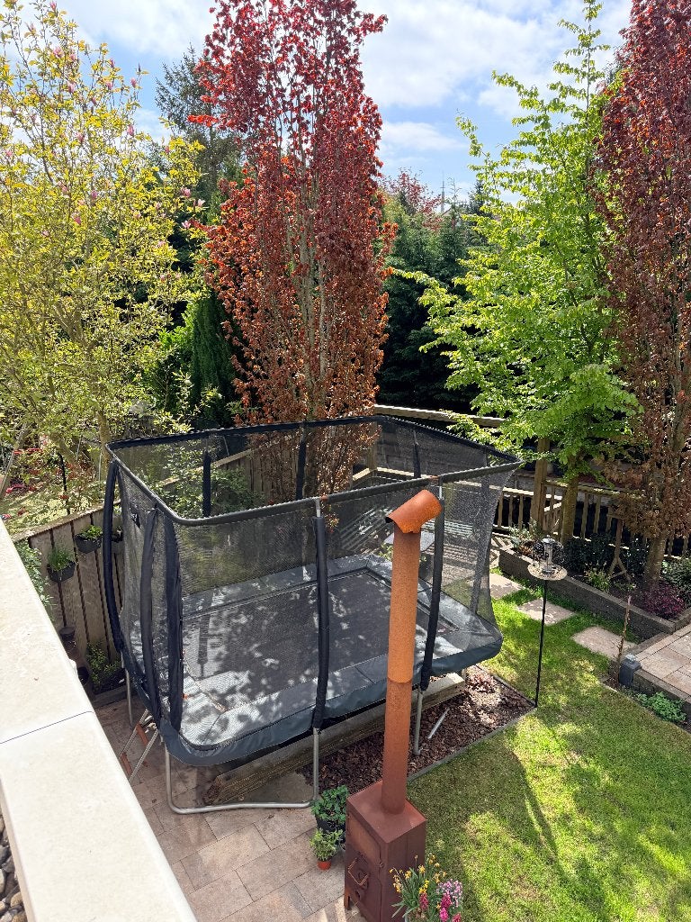 Etan premium trampoline 310x220, Ophalen, Gebruikt