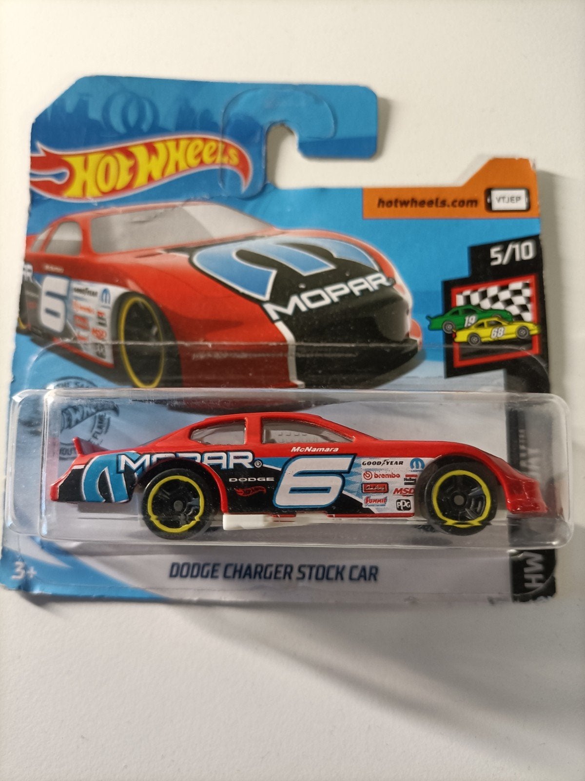 Hot Wheels Dodge Charger Stock Car Mopar 5/10, Ophalen of Verzenden, Nieuw, Auto