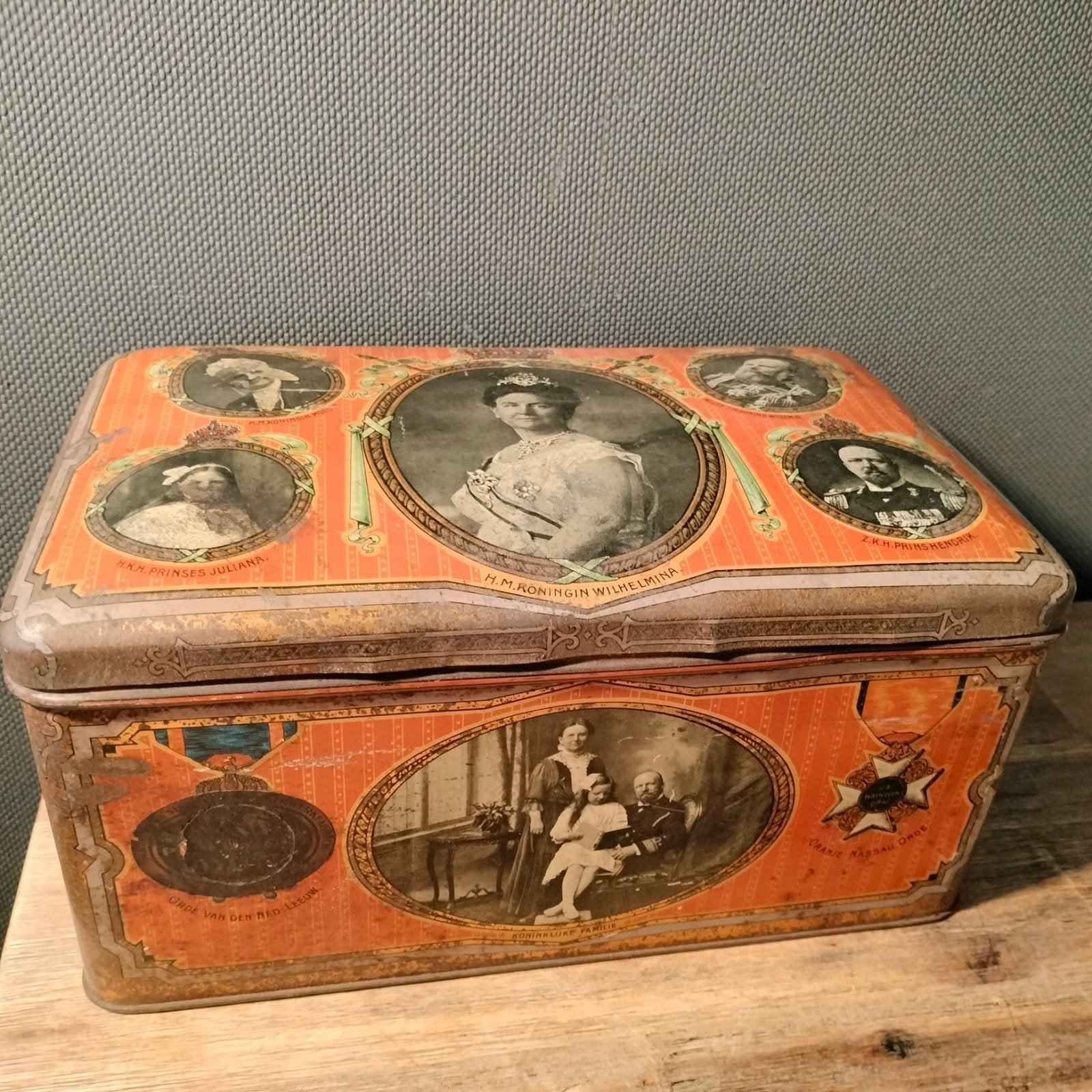 Antiek blik - 25 jaar regeringsjubileum Koningin Wilhelmina, Ophalen of Verzenden