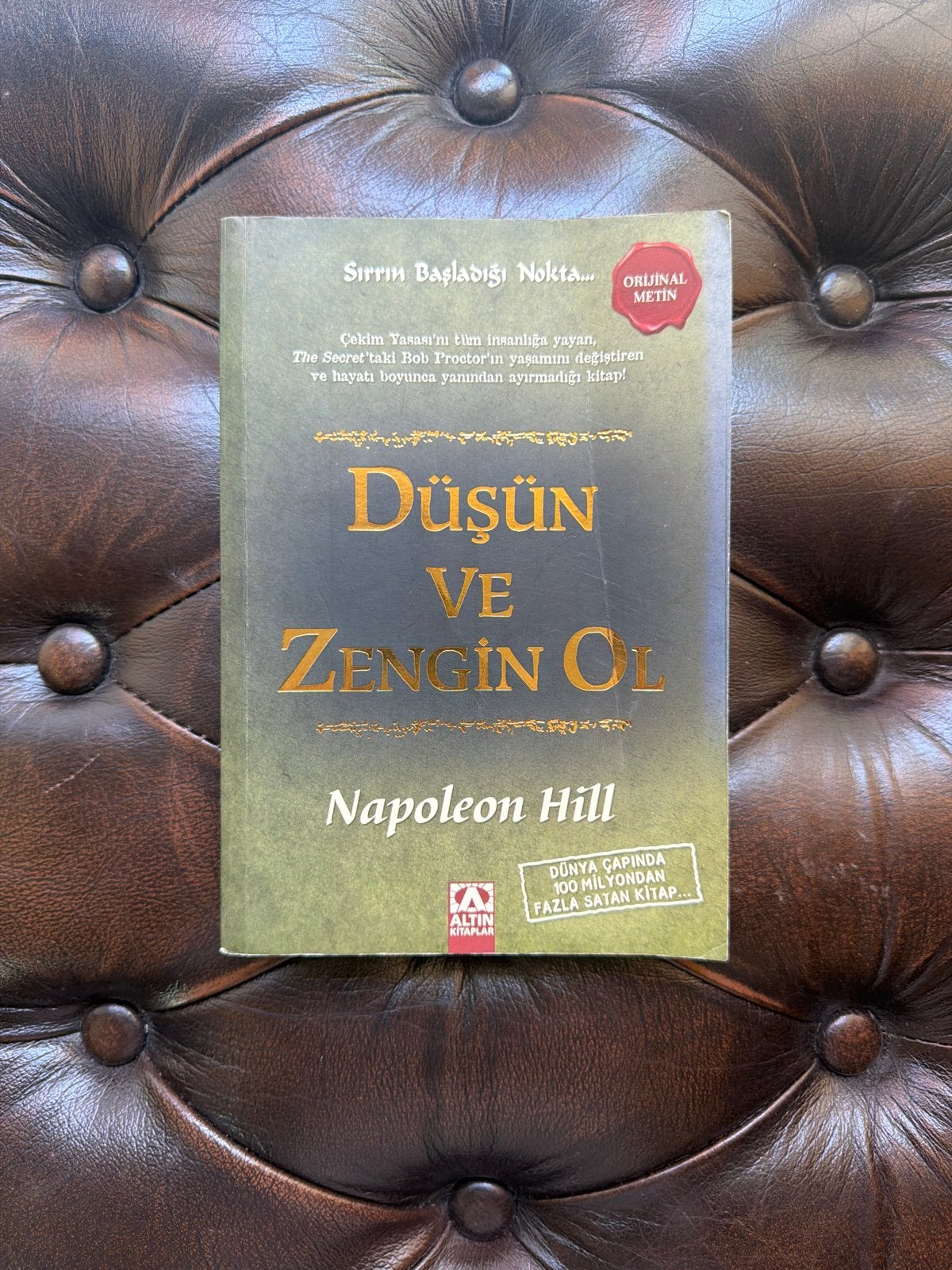 Denk en Word Rijk - Napoleon Hill (Turkse editie), Ophalen of Verzenden, Zo goed als nieuw, Overige