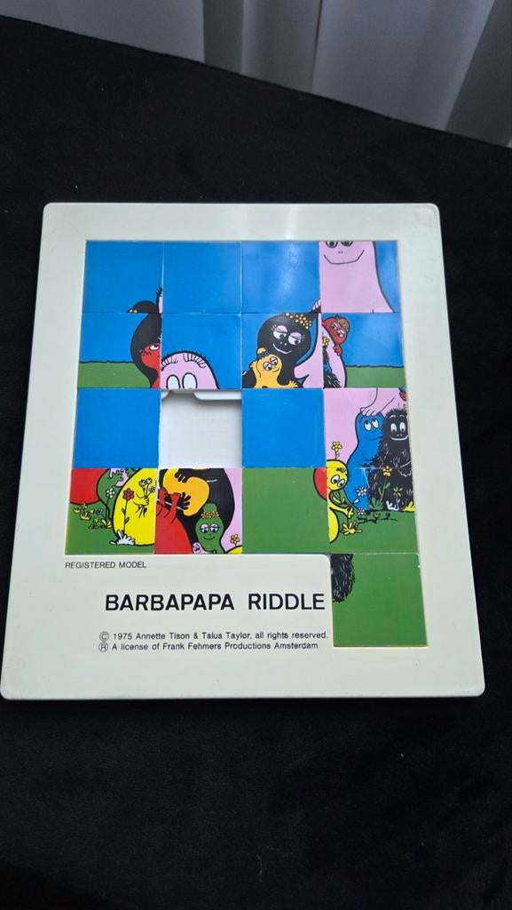 Vintage Barbapapa Riddel puzzel Anette Tison Talus Taylor, Ophalen of Verzenden