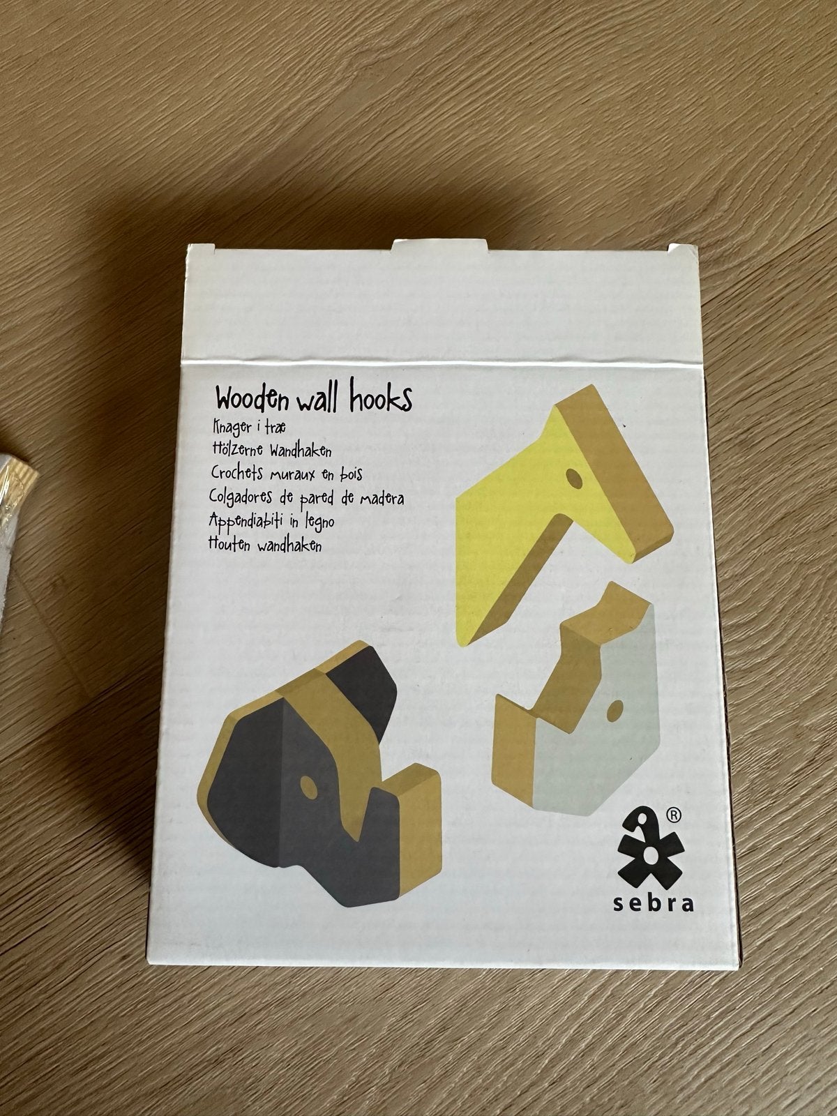 Sebra Houten Wandhaken - Olifant, Neushoorn, Giraffe, Ophalen, Wandhaken, Nieuw, Minder dan 100 cm