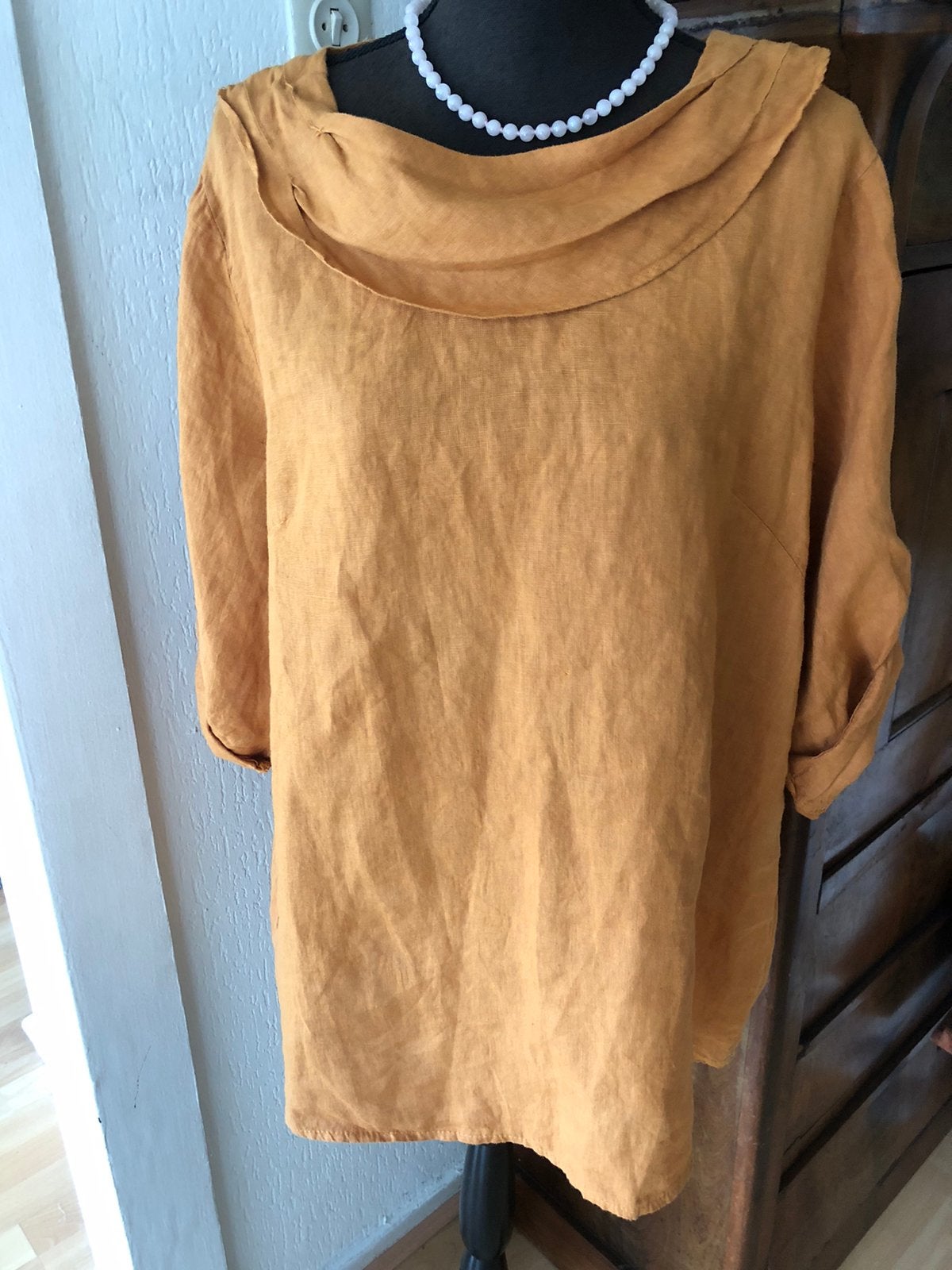 Lina tomei italy linnen blous XL, Kleding | Dames, Blouses en Tunieken, Verzenden, Zo goed als nieuw, Maat 46/48 (XL) of groter