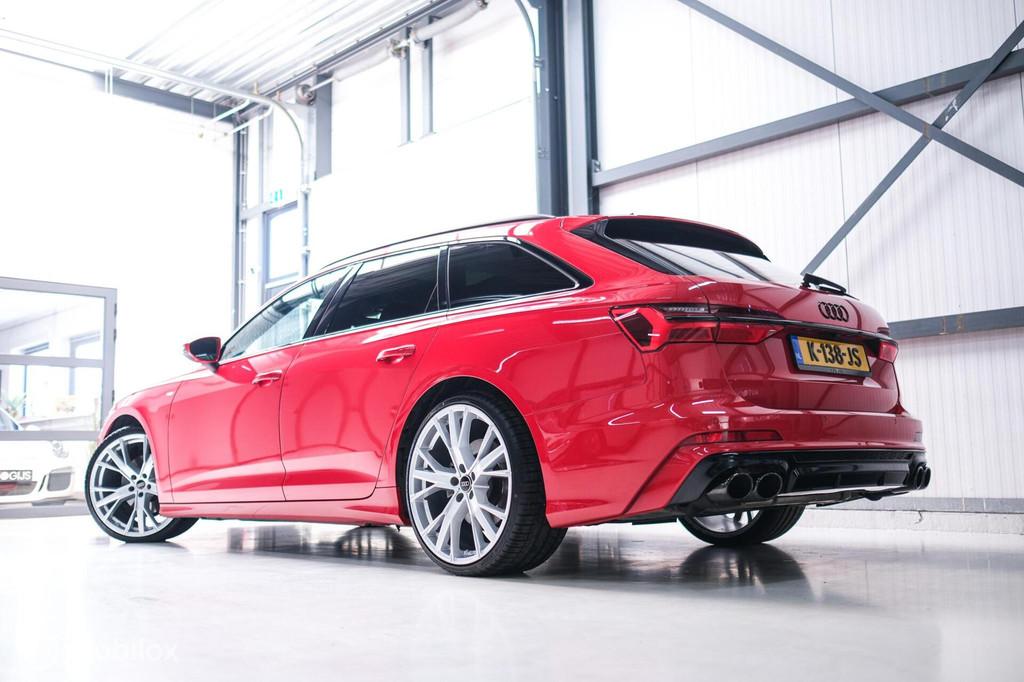 Audi A6 Avant 45 TFSI S edition 265 pk | Tango Rood | S6 loo, Auto's, Gebruikt, 4 cilinders, Leder en Stof, 102 €/maand
