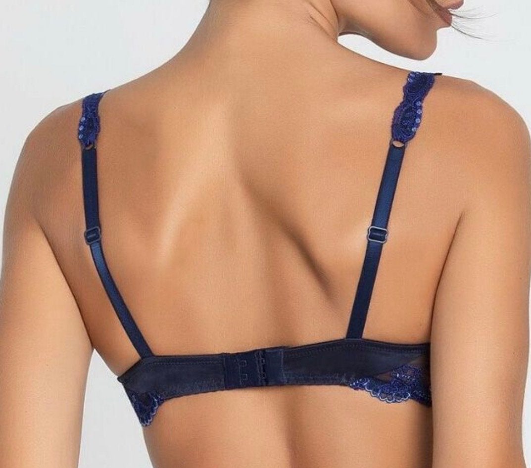 Lise Charmel Swarovski BH 70D - Luxe Kant & Kristallen, Ophalen of Verzenden, Blauw, BH