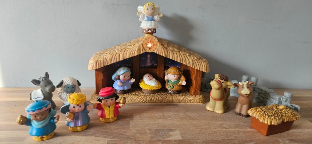 Little People Kerststal, Ophalen of Verzenden, Zo goed als nieuw, Speelset, Met licht