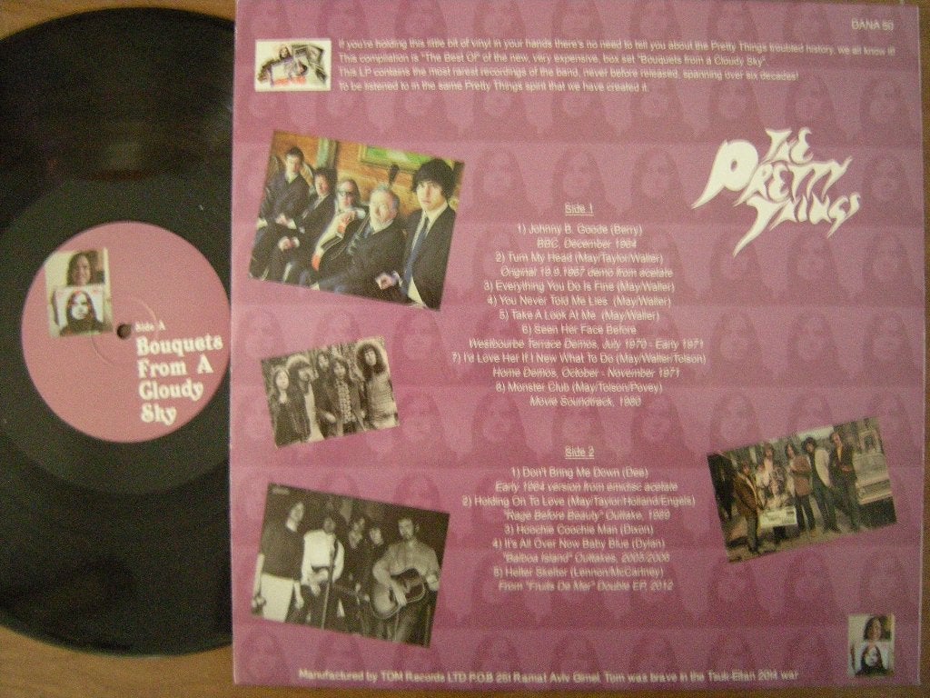 The Pretty Things (Bouquets From A Cloudy Sky), Cd's en Dvd's, Ophalen of Verzenden, Zo goed als nieuw, Psychedelic Rock, 12 inch