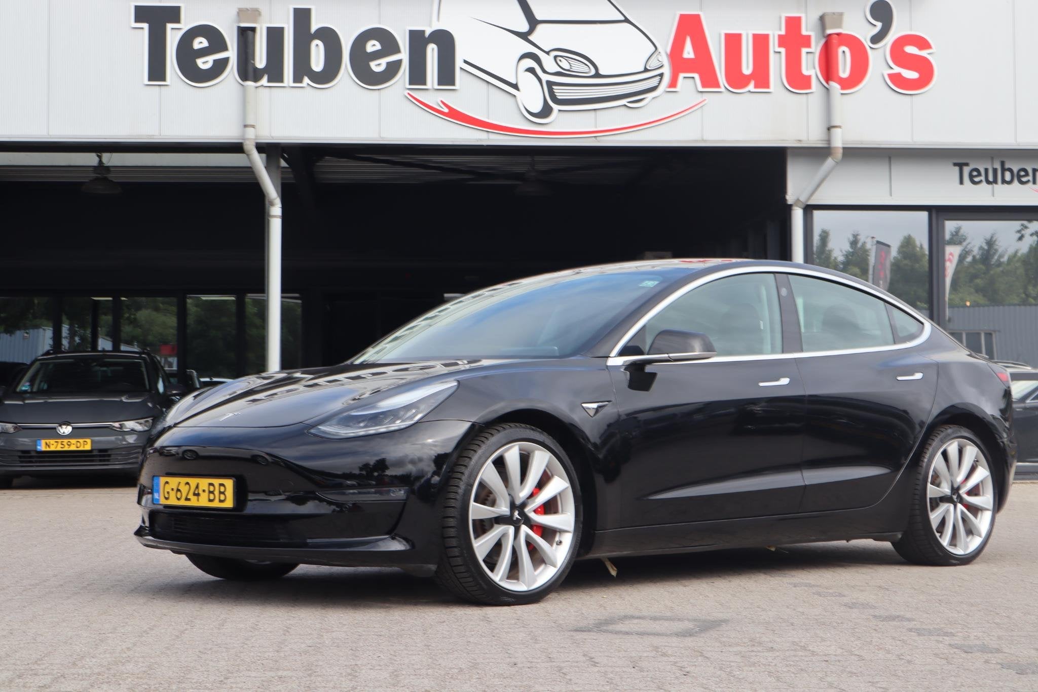 Tesla Model 3 Performance AWD 75 kWh | SOH 91,5 % | Full Sel, Auto's, Tesla, Bedrijf, Te koop, Model 3, 4x4, ABS, Adaptive Cruise Control