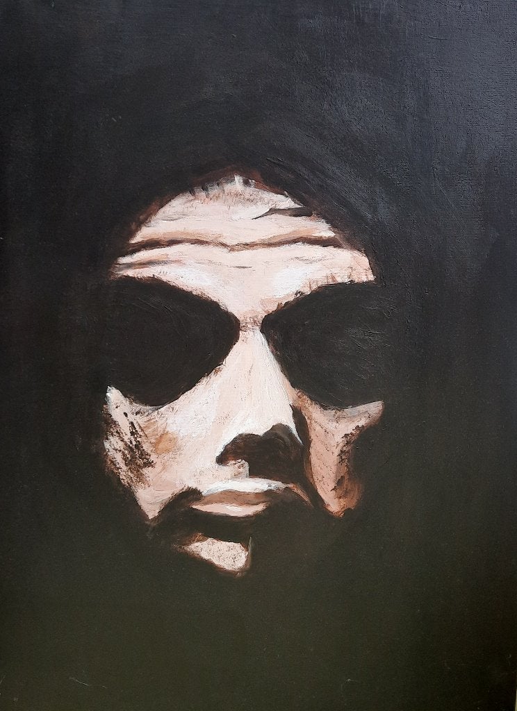 Man in black, Hobby en Vrije tijd, Ophalen of Verzenden, Zo goed als nieuw, Acrylverf