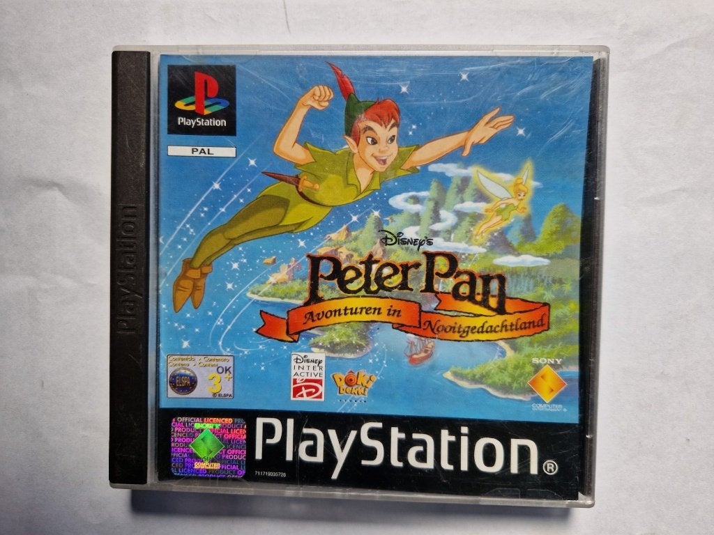 PETER PAN avonturen in nooitgedachtland, Spelcomputers en Games, Games | Sony PlayStation 1, Gebruikt, 1 speler, Racen en Vliegen