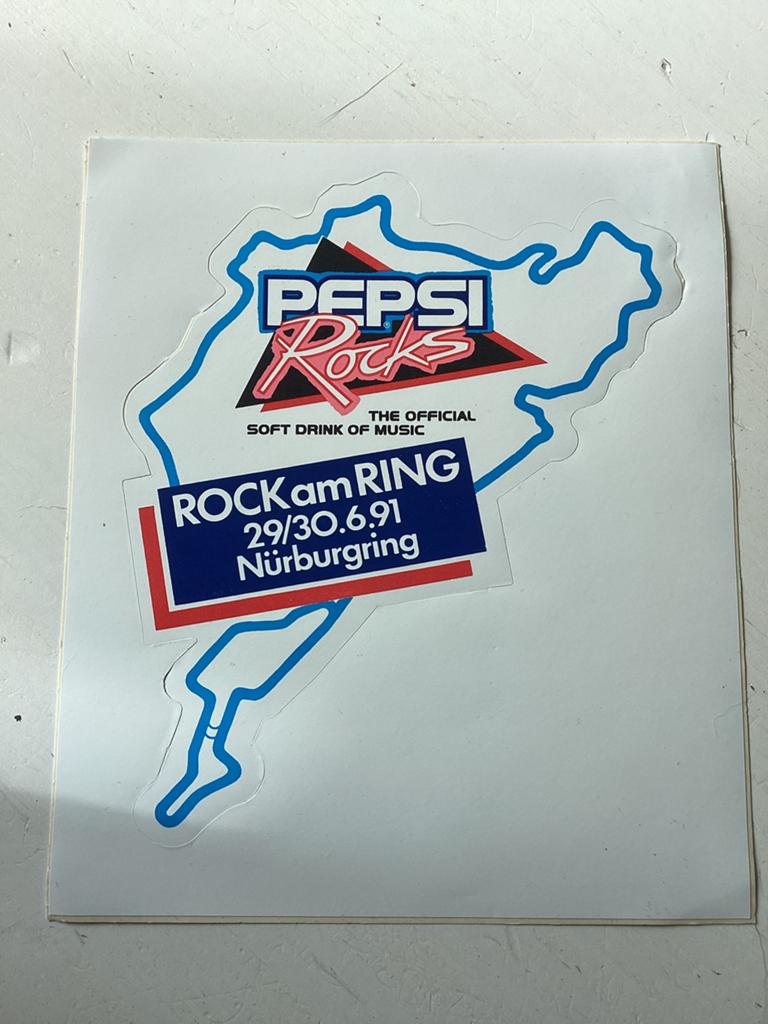 Sticker Rock am Ring Pepsi Rocks 1991, Verzenden, Zo goed als nieuw