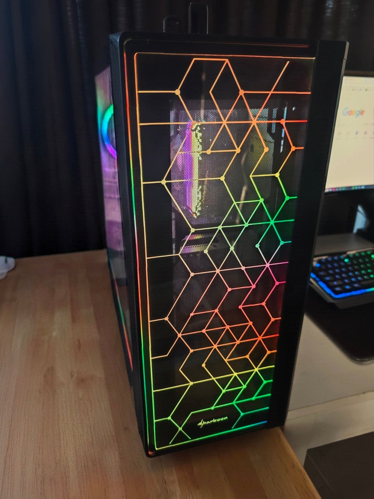 Gaming PC met RGB verlichting, Ophalen, 32 GB, AMD Ryzen 5, Zo goed als nieuw