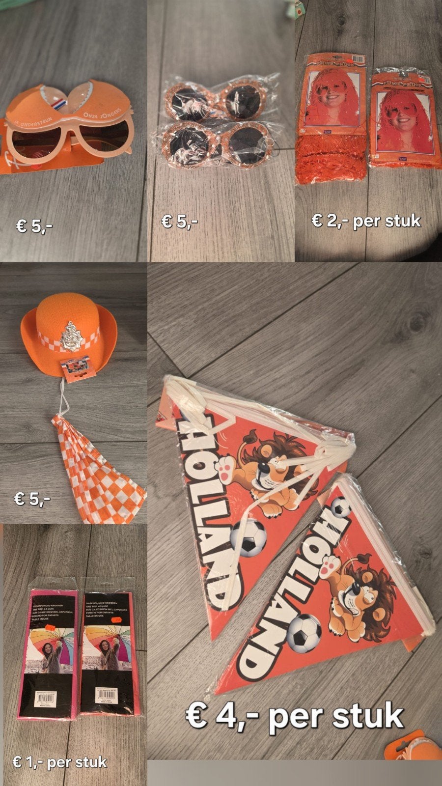 Partij feestartikelen, EK/oranje gadgets & decoratie (Alles, Ophalen of Verzenden, Nieuw, Overige