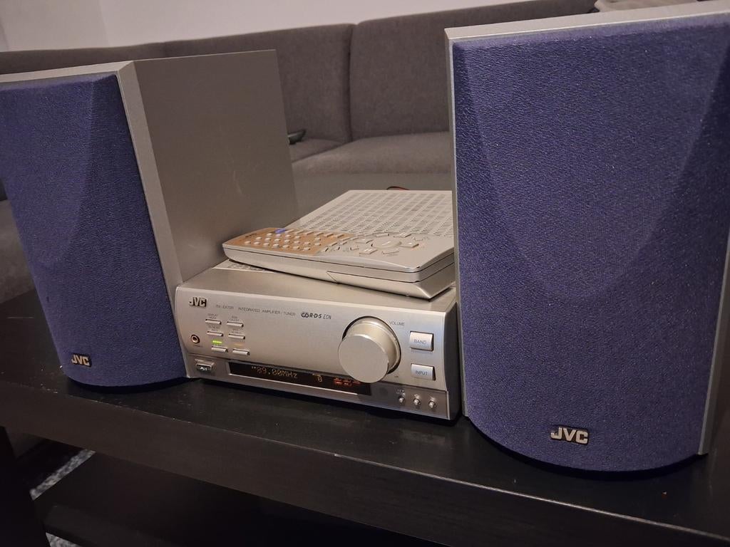 JVC RX-EX70R versterker+radio+speakers+afstandsbediening, Gebruikt, JVC, Ophalen of Verzenden, Microset