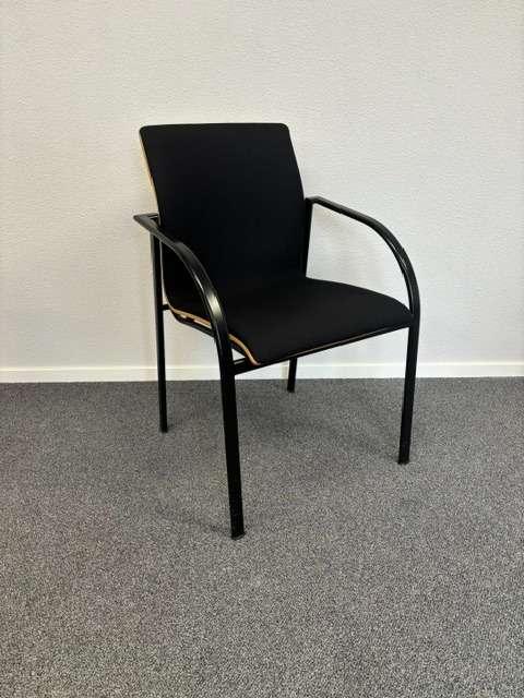 Vergaderstoelen Kembo Kion zwart (stof fijn) meerdere op VR!, Niet ingevuld, Gebruikt, Zwart, Niet ingevuld