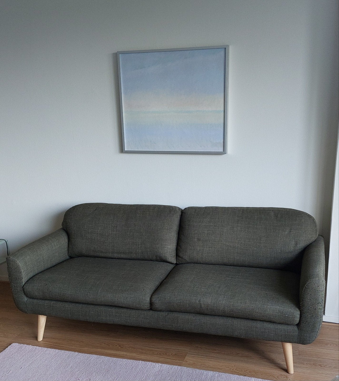 Comfortabele 2,5 zitsbank, Ophalen, Gebruikt, Modern, Scandinavisch, 150 tot 200 cm