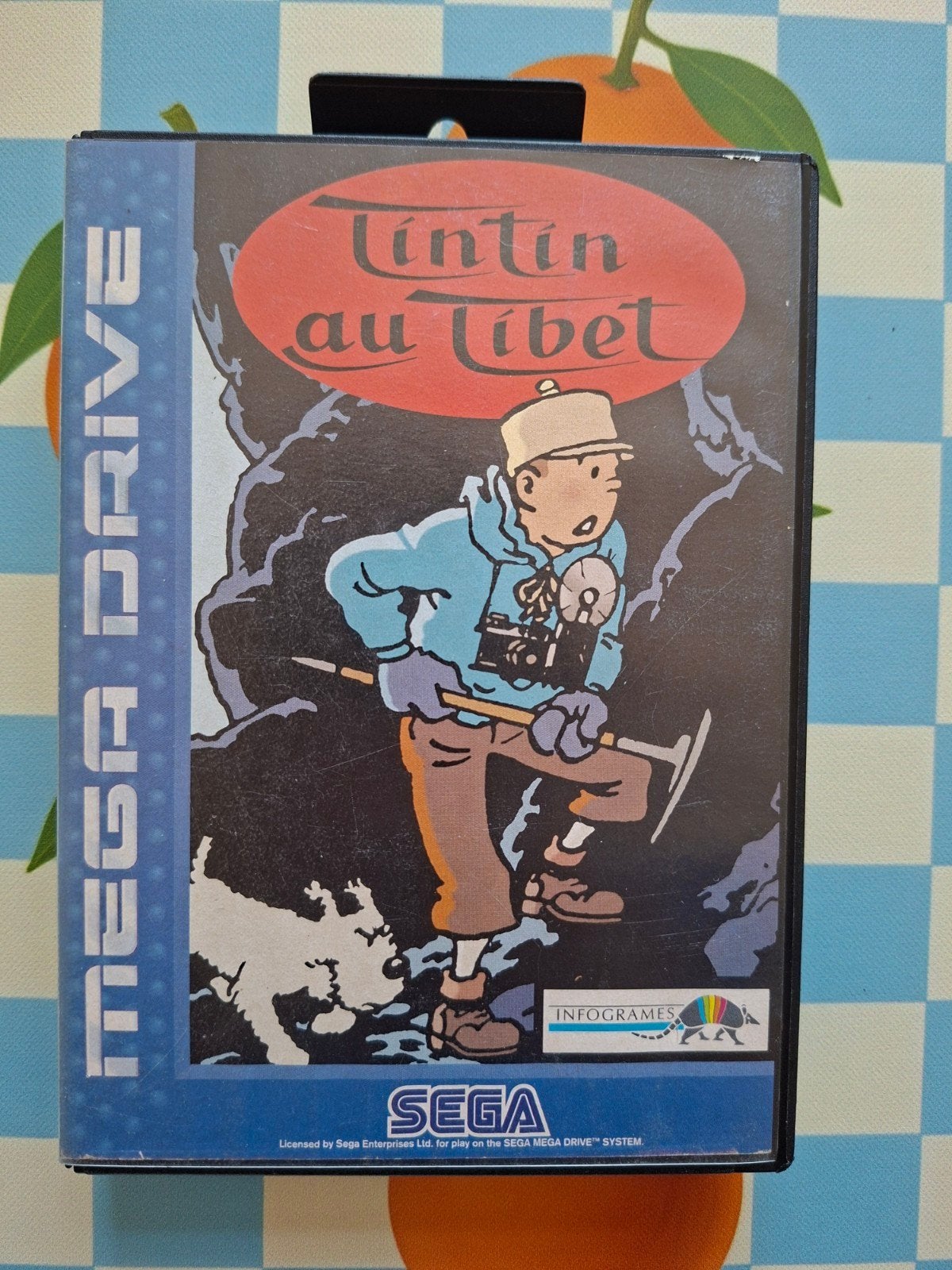 Tintin in Tibet - Sega Mega Drive (CIB), Spelcomputers en Games, Spelcomputers | Sega, Mega Drive, Ophalen of Verzenden, Zonder controller