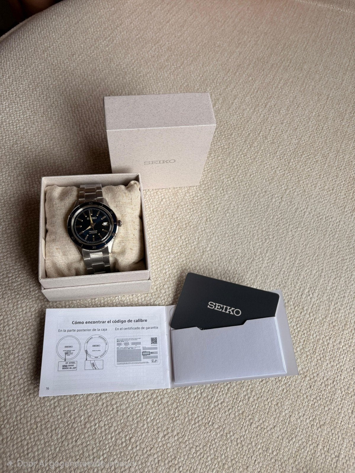 Seiko Presage SRPG05J1 - Nieuw, Staal, Polshorloge, Nieuw, Ophalen of Verzenden