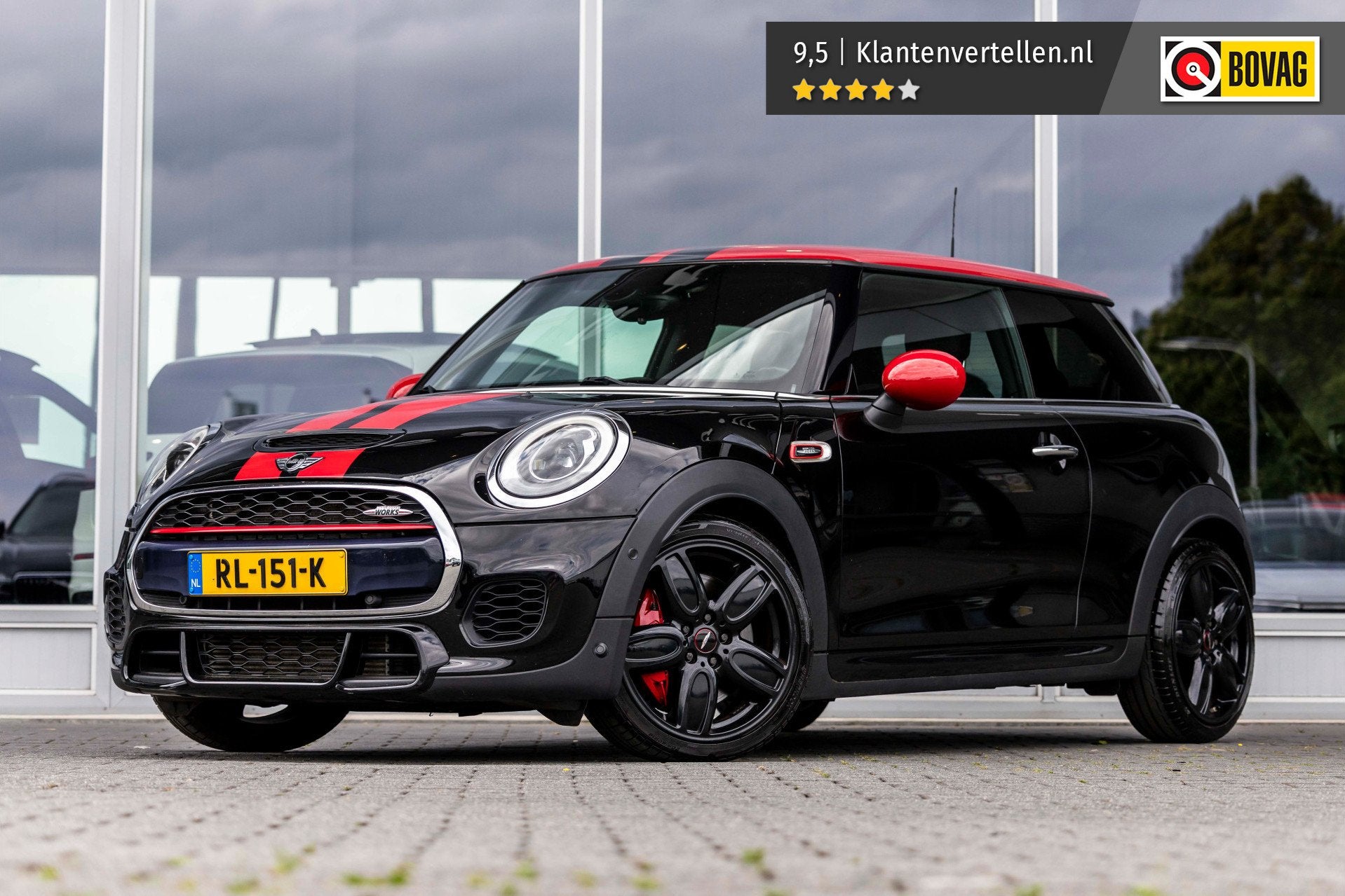 MINI 3-deurs 2.0 John Cooper Works Chili | Pro uitlaat | Har, Gebruikt, 4 cilinders, 4 stoelen, Zwart