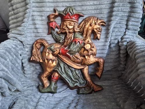 Lajkonik wanddecoratie h, Wandsculptuur, 44 cm, Meerkleurig, Zo goed als nieuw