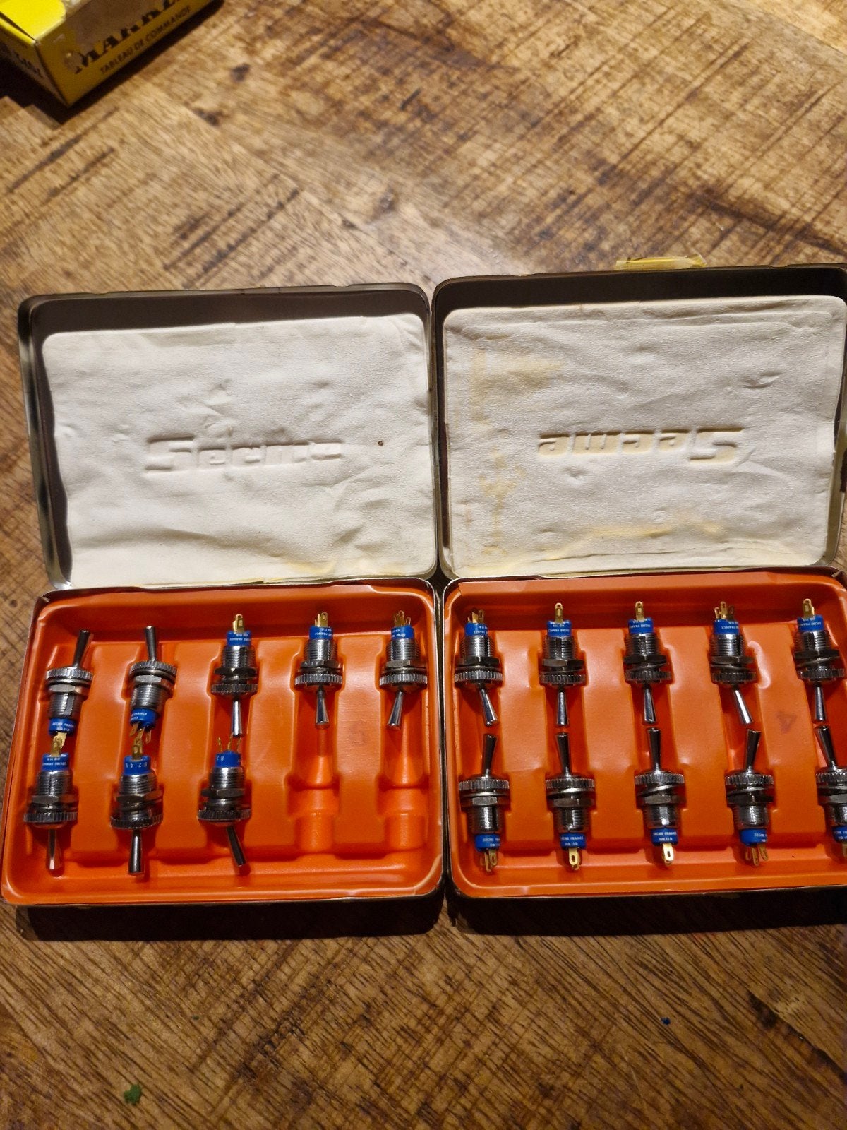 Vintage Seeme Schakelaars in Originele Doos, Ophalen of Verzenden, Gebruikt