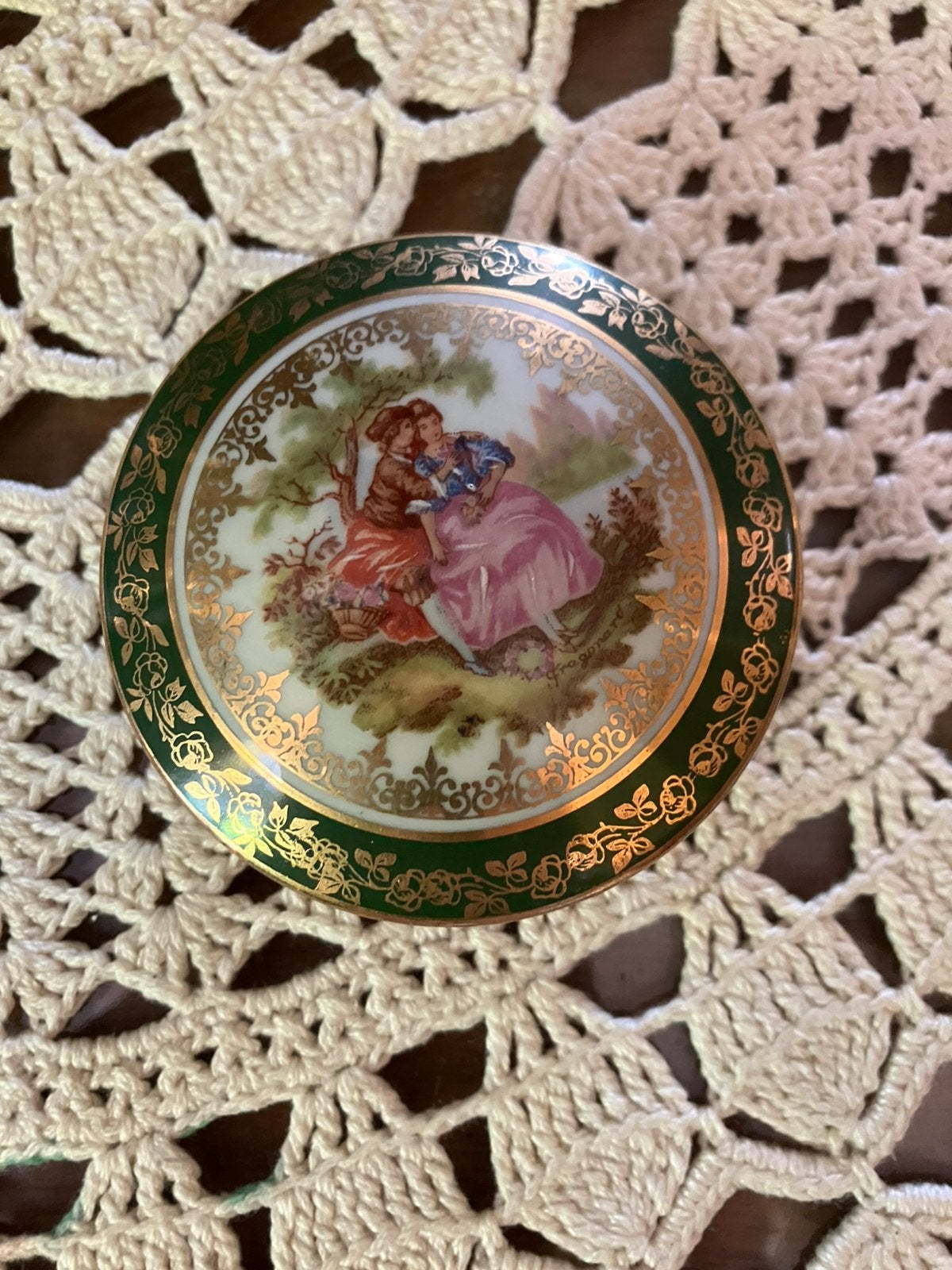 Limoches porseleinen potje, Antiek en Kunst, Ophalen of Verzenden