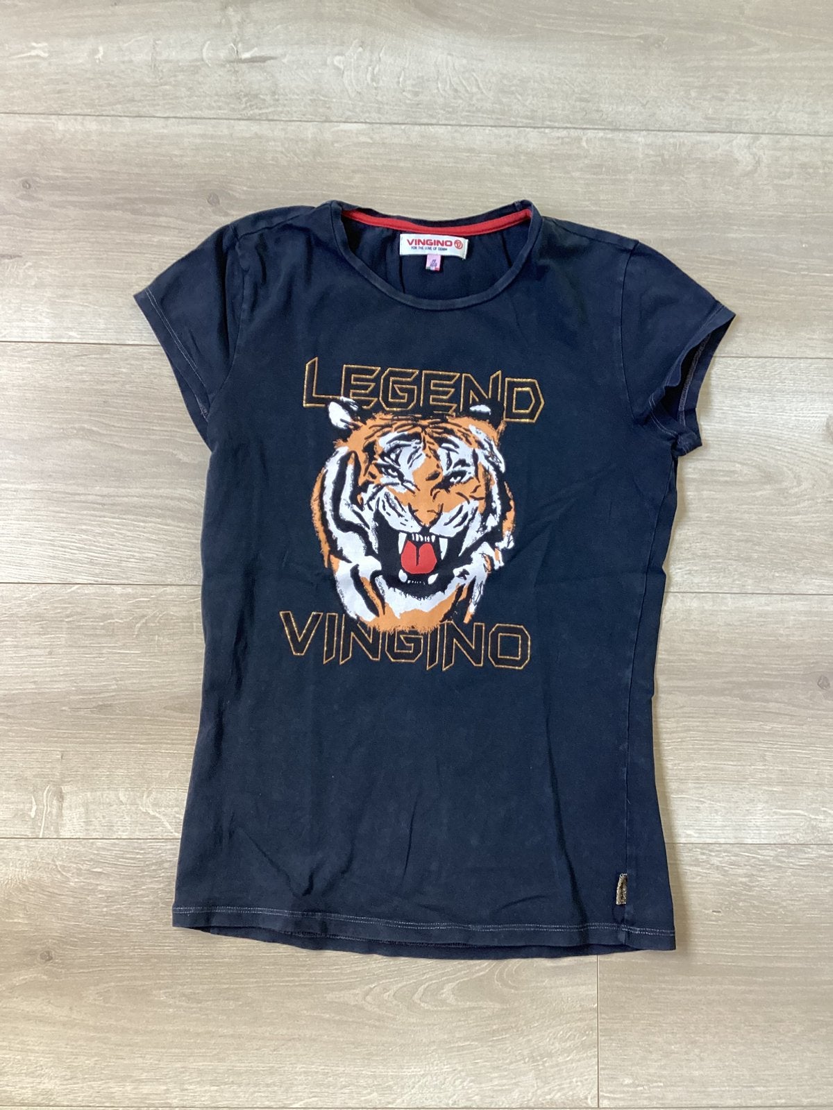 T shirt tijger Vingino maat 158/164, Ophalen of Verzenden, Zo goed als nieuw, Meisje, Shirt of Longsleeve