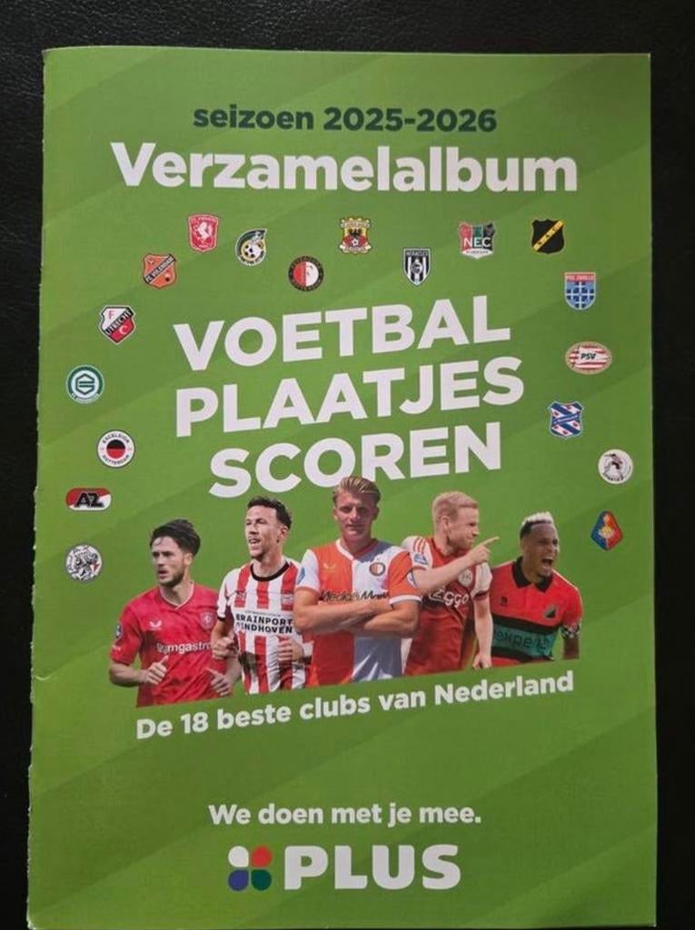 PLUS Voetbalplaatjes Verzamelalbum 2025-2026, Ophalen of Verzenden, Nieuw, Overige binnenlandse clubs, Poster, Plaatje of Sticker