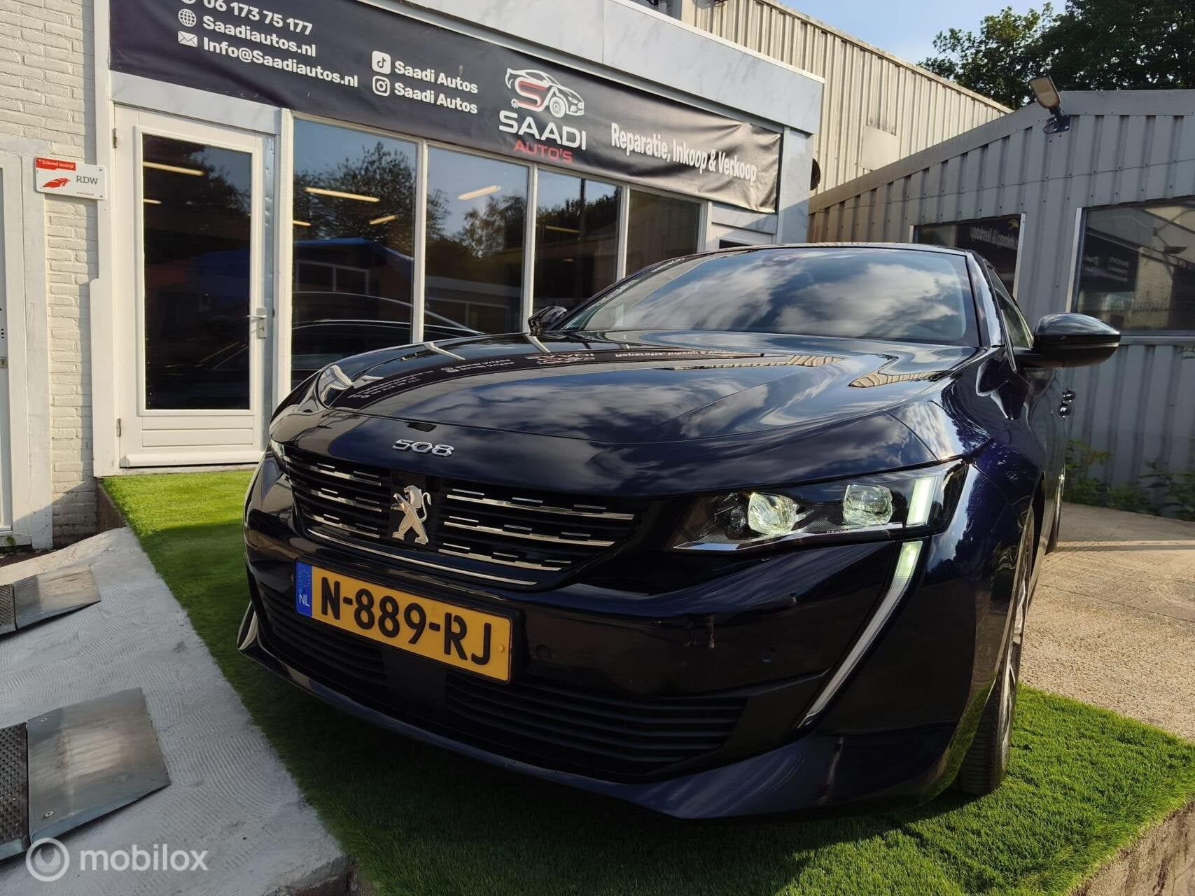 Peugeot 508 1.2 PureTech Allure Pack Business, Auto's, Gebruikt, 1199 cc, Blauw, Origineel Nederlands