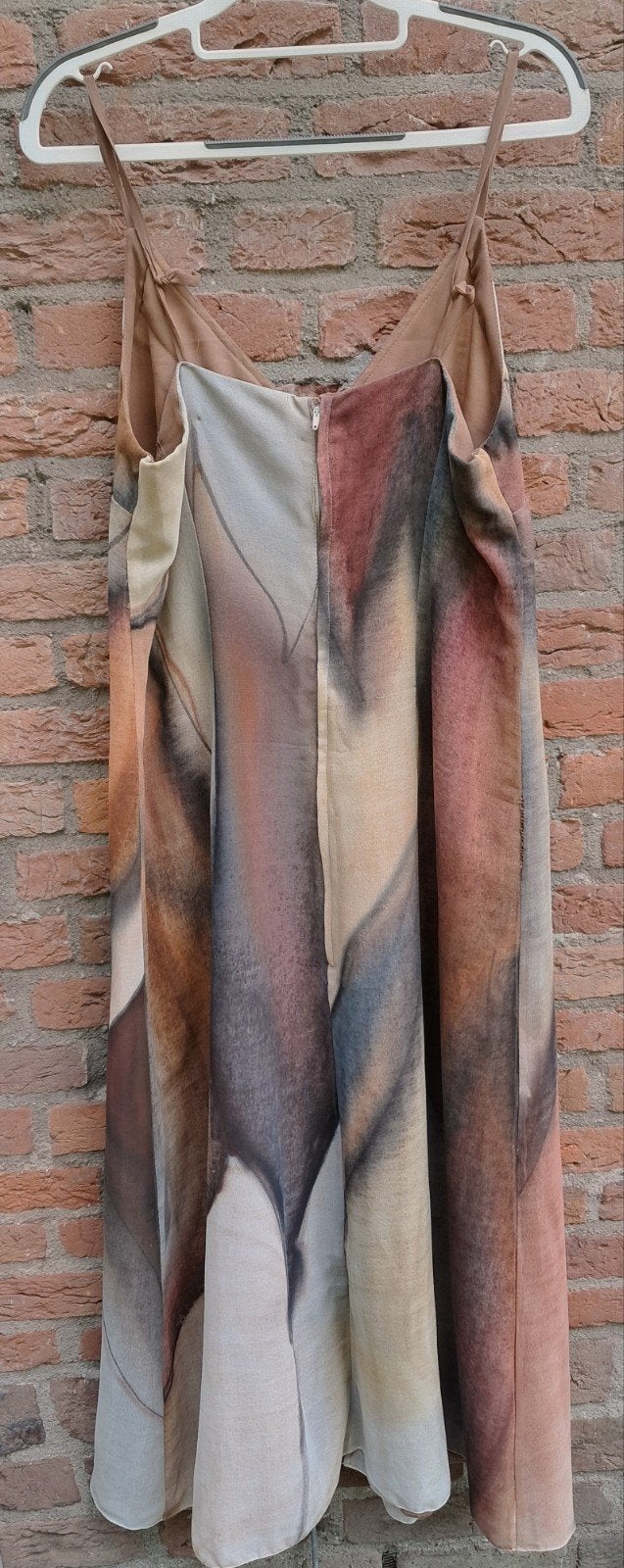 Yoland Collection Handgeschilderde Georgette Jurk, Maat 38/40 (M), Meerkleurig, Yoland Collection, Ophalen of Verzenden