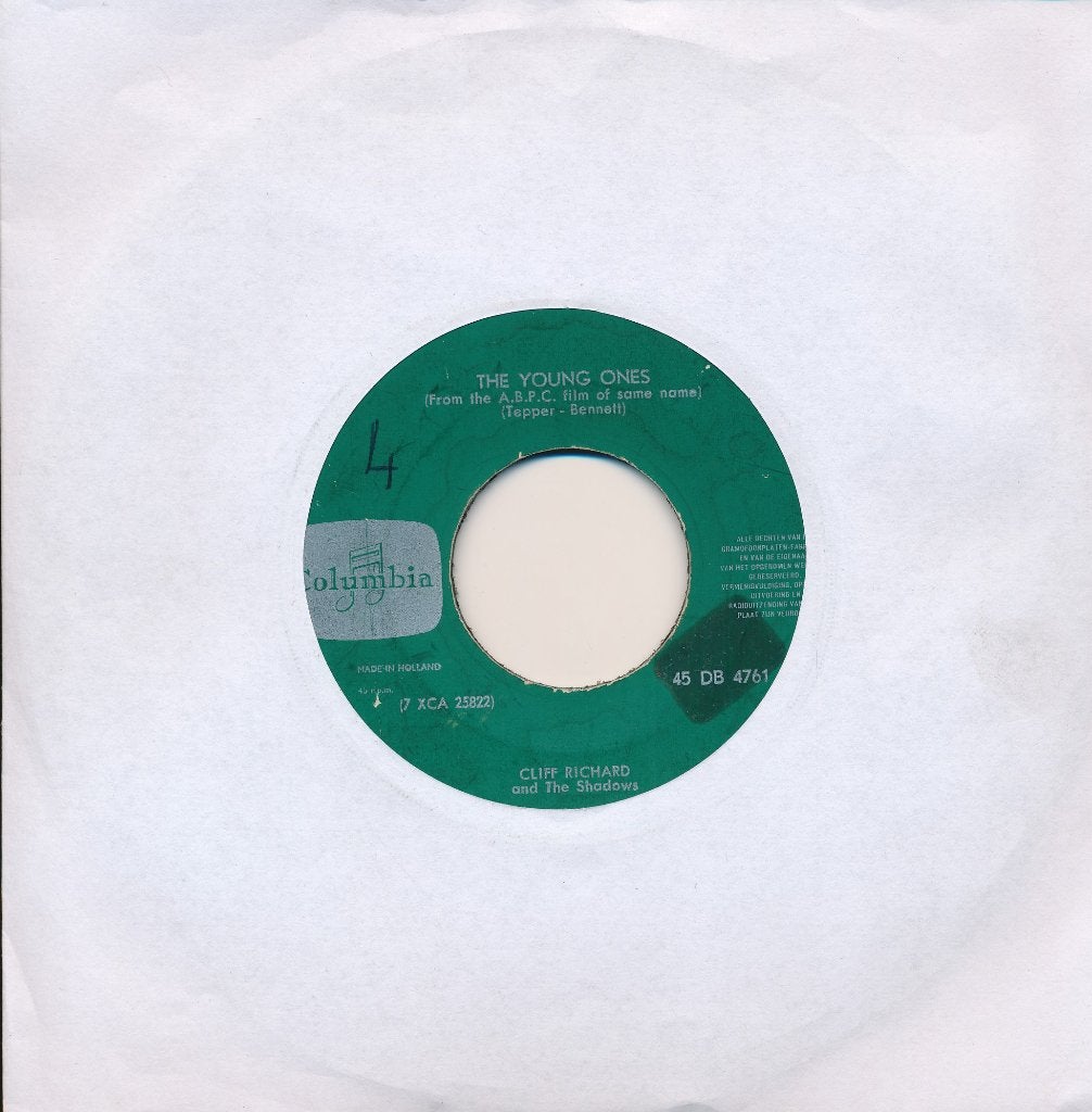 576 Cliff Richard - The young ones (1962), Ophalen of Verzenden, Gebruikt, 7 inch, Pop