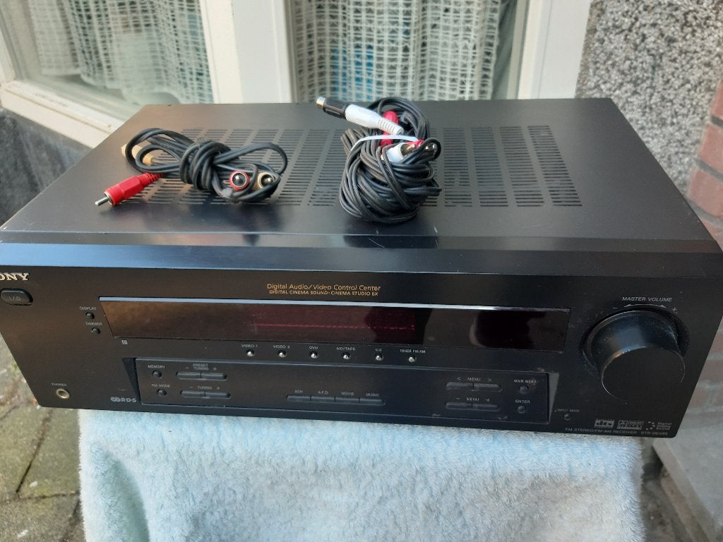 Sony stereo-set Receiver, CD, DVD en versterker STR-DE 495., Ophalen, Gebruikt, Tuner of Radio, Sony