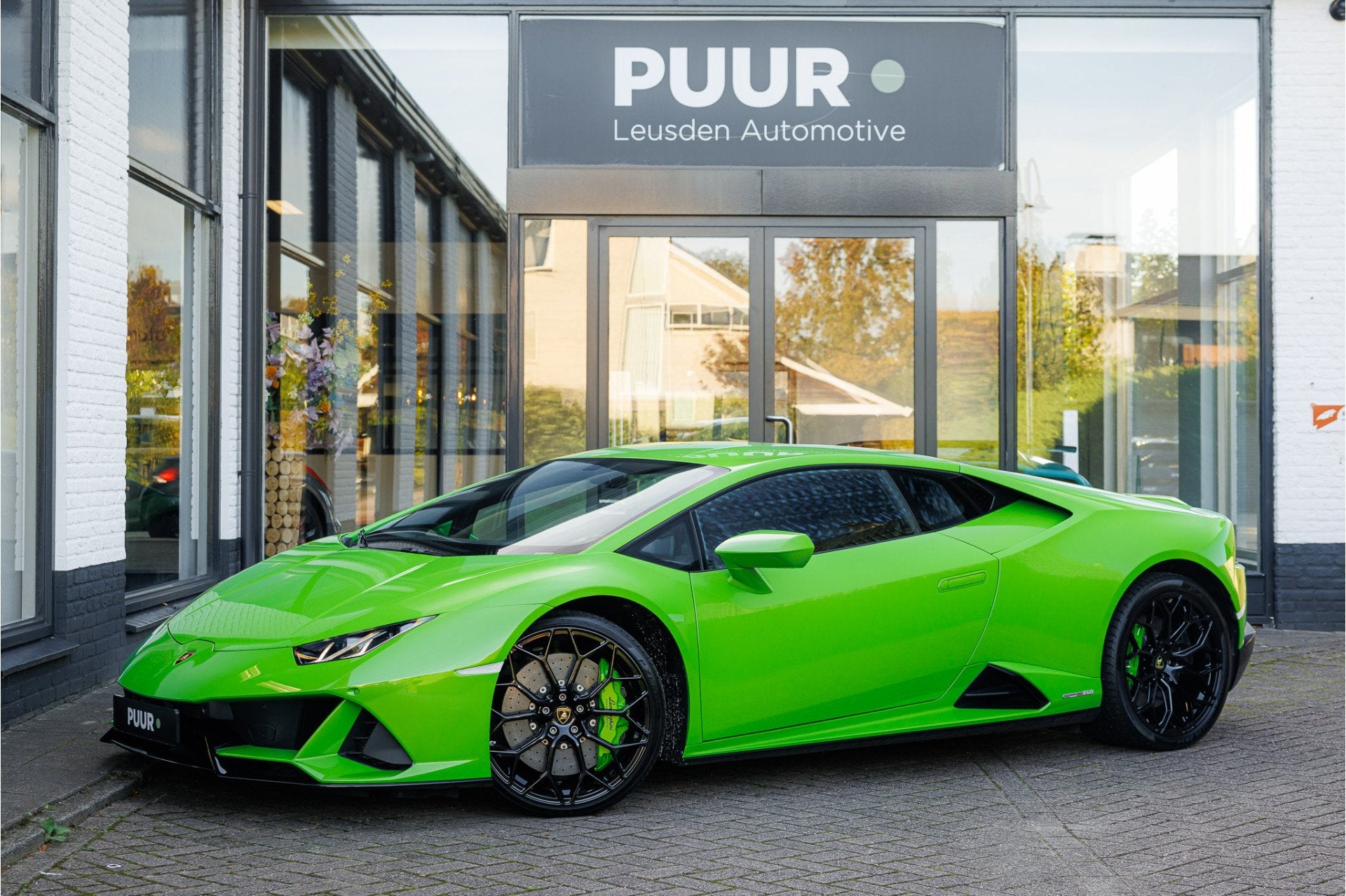 Lamborghini Huracan 5.2 V10 EVO ''Verde Mantis Pearl'' Lift, Automaat, Gebruikt, Zwart, 5204 cc