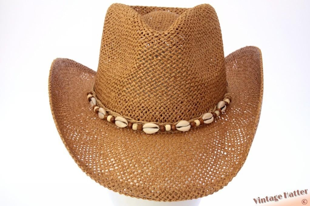 cowboy Western zomerhoed Hawkins beige bruin 54-61 Nieuw, Hoed, Nieuw, Hawkins, One size fits all