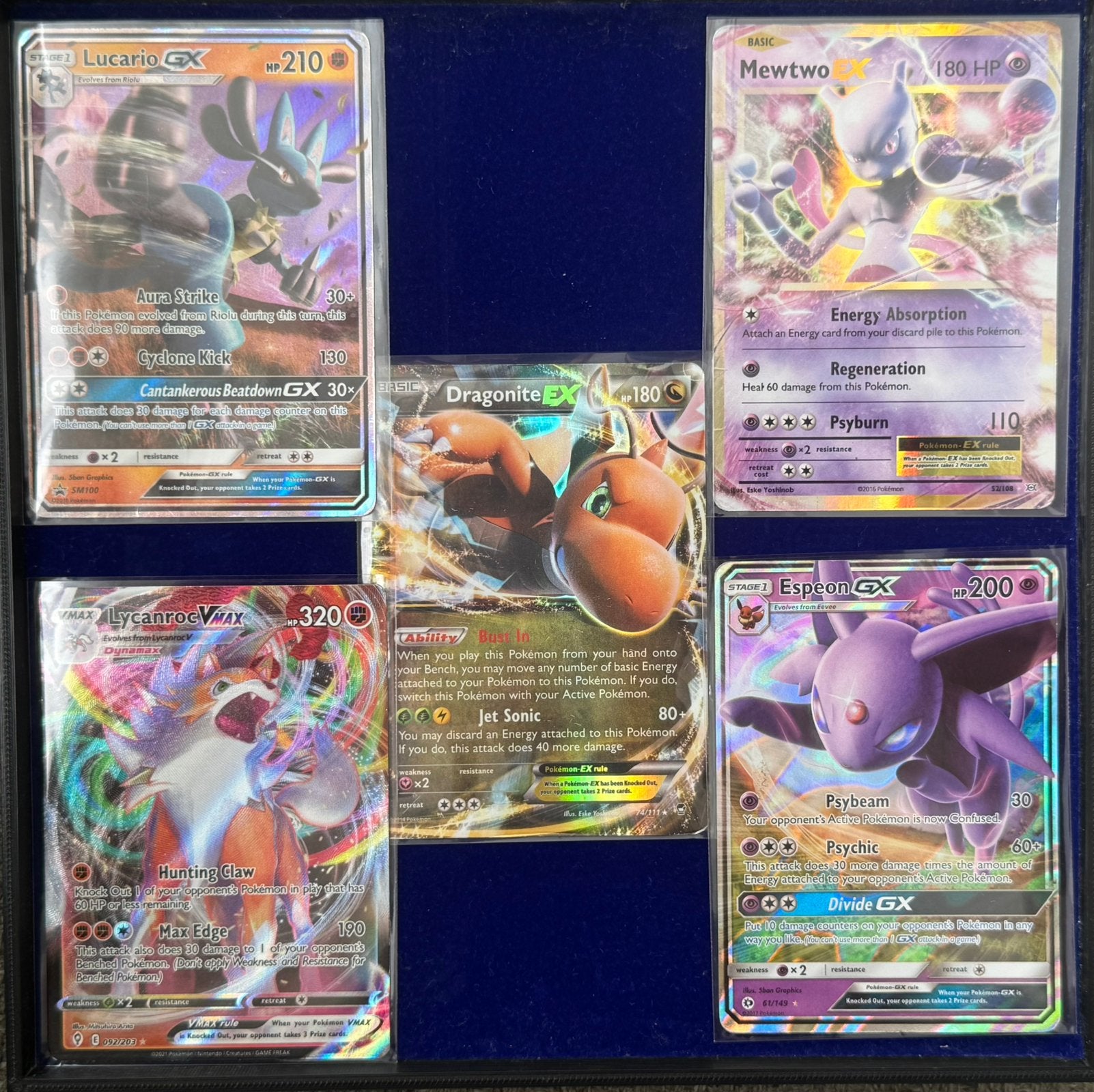 Pokemonkaarten EX / GX / Vmax, Ophalen of Verzenden, Zo goed als nieuw, Meerdere kaarten