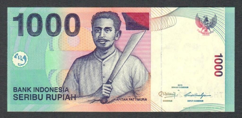 Bankbiljet - Indonesië 1000 Rupiah 2013 - UNC., Postzegels en Munten, Bankbiljetten | Azië, Ophalen of Verzenden, Zuid-Azië, Los biljet