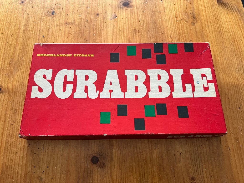 Scrabble Nederlandse Uitgave - Houten plankjes, Ophalen, Gebruikt