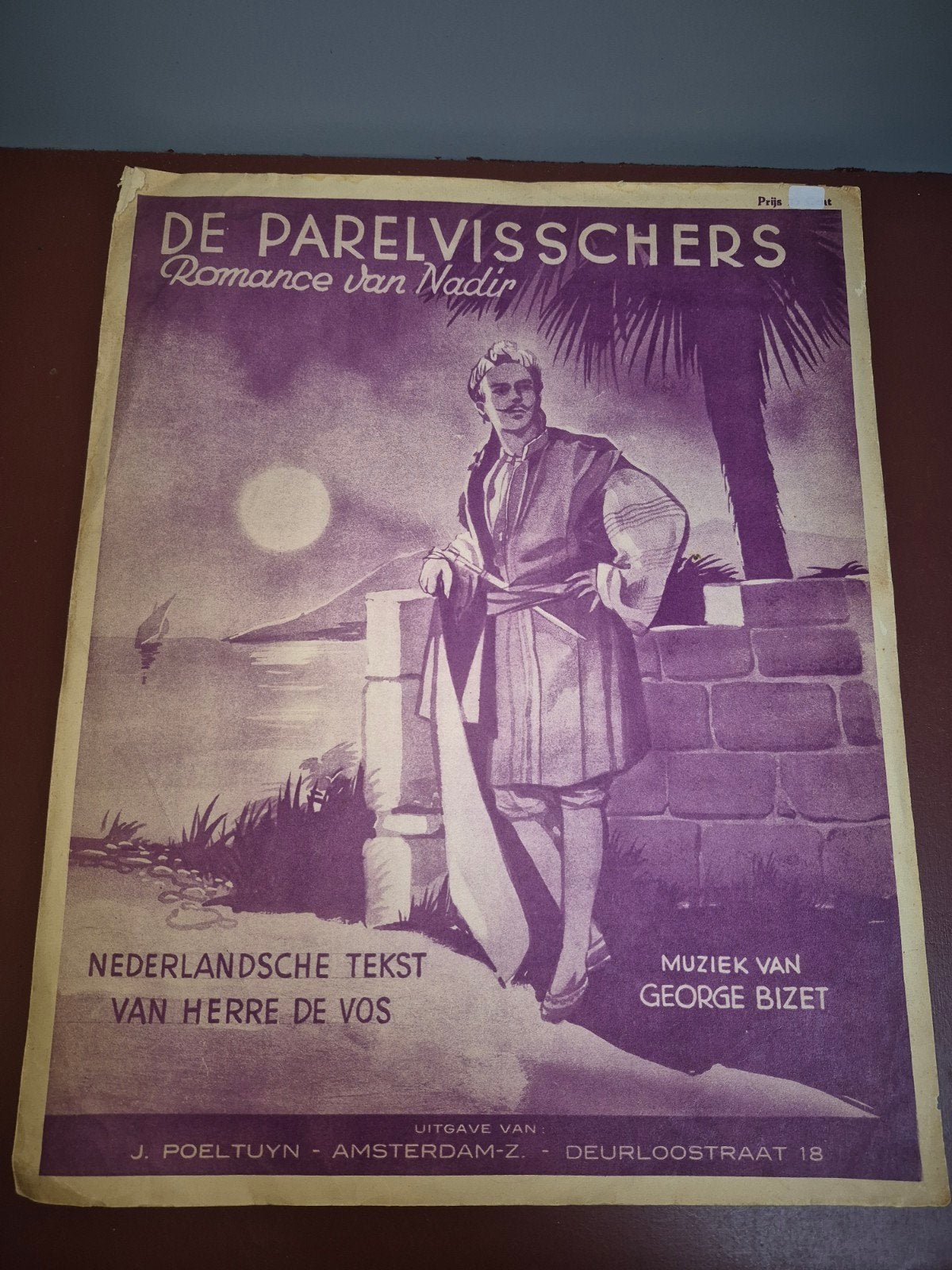 De Parelvisschers - Romance van Nadir (bladmuziek), Piano, Gebruikt, Klassiek, Overige soorten